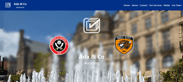 screenshot of "Accounting site